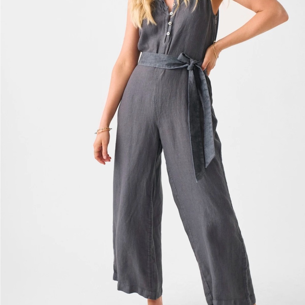 Faherty Hermosa Linen Jumpsuit